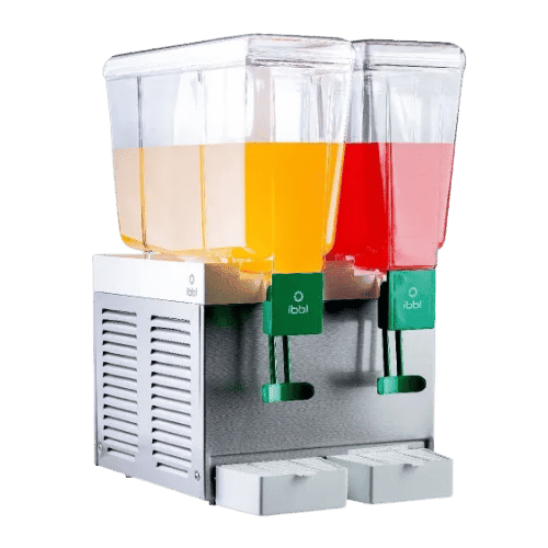 Refresqueira com 2 cubas 15L resfriamento compressor inox - BBS2