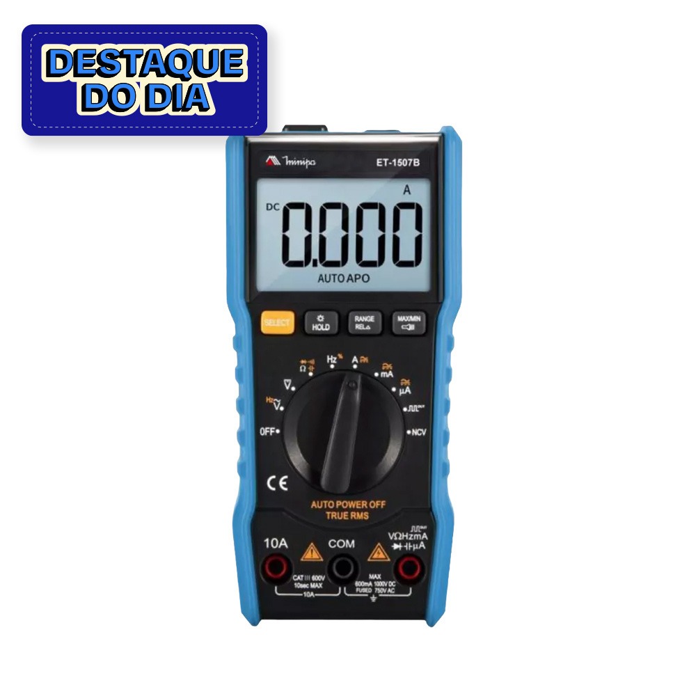 Mult�metro digital port�til 600 volts 