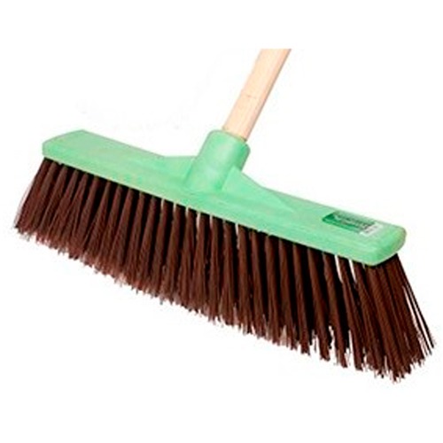 Vassoura tipo gari refor�ada cepa plastica 40 cm