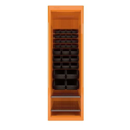 Armário para ferramentas 1 porta e gavetas plásticas laranja - 44955011 Armário para ferramentas 1 porta e gavetas plásticas laranja - 44955011