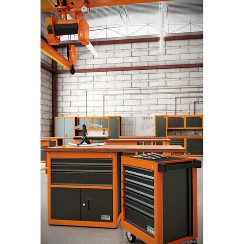 Armário para ferramentas 1 porta e gavetas plásticas laranja - 44955011 Armário para ferramentas 1 porta e gavetas plásticas laranja - 44955011