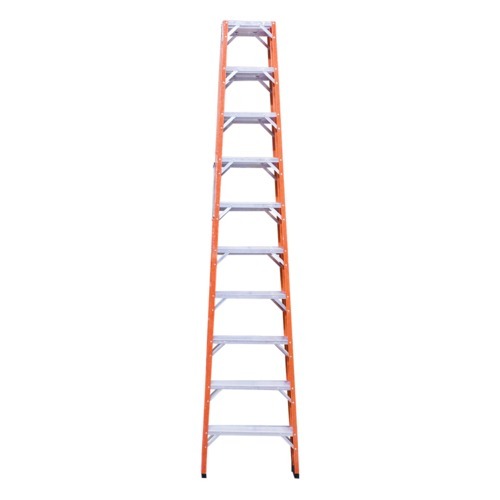 Escada tesoura dupla em fibra de vidro 10 degraus 3 m - ESC10300