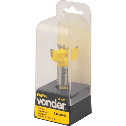 Fresa para dobradiça tipo caneco com dentes de vídea 26 mm Fresa para dobradiça tipo caneco com dentes de vídea 26 mm