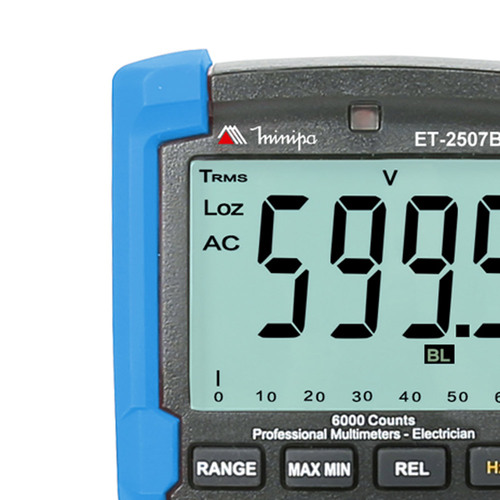 Mult�metro digital port�til CAT IV ET-2507B 