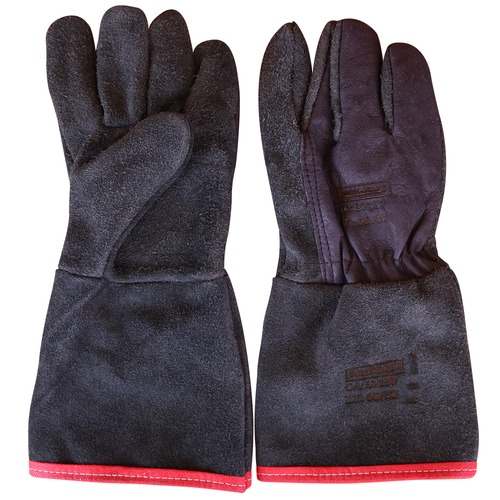 Luva de raspa soldador 15 cm com refor�o - RLL-LS15