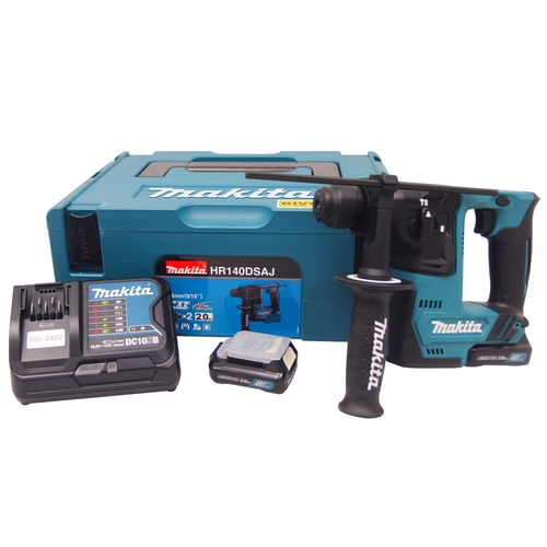 Martelete Perfurador a bateria 12V 1 joule SDS Plus com 2 baterias - HR140DSAJ  110V/220V