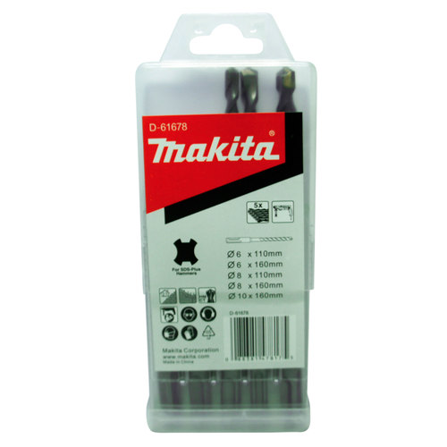 Jogo de brocas para concreto 6 a 10 mm 5 pe�as SDS Plus - D-61678