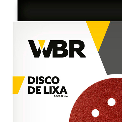 Disco de lixa 180 mm para lixadeira de parede com 10 unidades