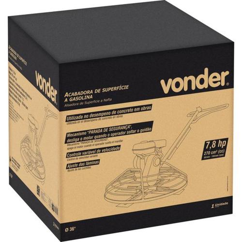 Alisadora de concreto a gasolina 7,8 hp 4T 91 cm 