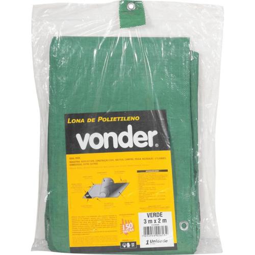 Lona de polietileno verde 3 m x 2 m