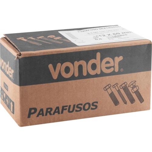 Parafuso sextavado 8.8, 12 mm x 60 mm MA rosca total DIN933 50 unidades