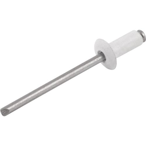 Rebite de repuxo 3,2 x 10 mm branco 310 com 1000 peças Rebite de repuxo 3,2 x 10 mm branco 310 com 1000 peças