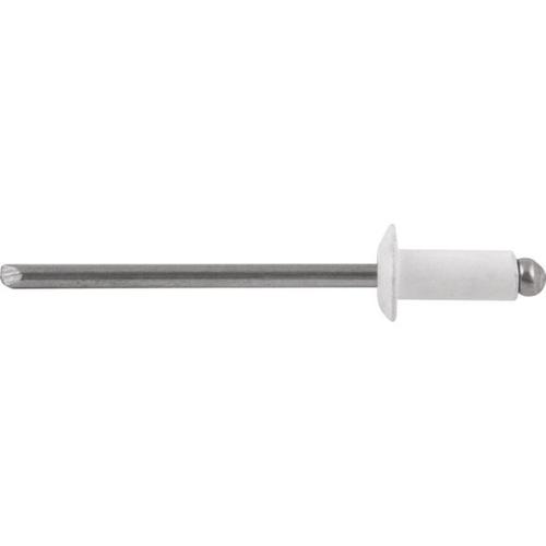 Rebite de repuxo 3,2 x 10 mm branco 310 com 1000 peças Rebite de repuxo 3,2 x 10 mm branco 310 com 1000 peças