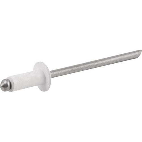 Rebite de repuxo 3,2 x 10 mm branco 310 com 1000 peças Rebite de repuxo 3,2 x 10 mm branco 310 com 1000 peças