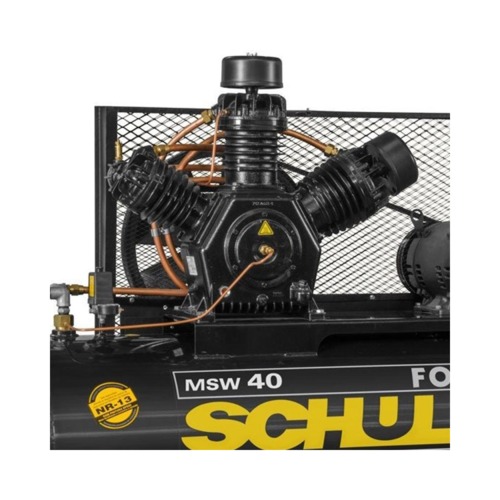 Compressor de ar 40 pés 425L 10 hp 175 lbs trifásico MSW40I/425 - FORT Compressor de ar 40 pés 425L 10 hp 175 lbs trifásico MSW40I/425 - FORT