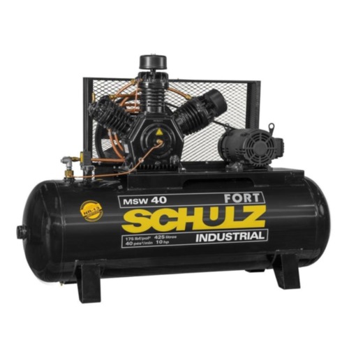 Compressor de ar 40 pés 425L 10 hp 175 lbs trifásico MSW40I/425 - FORT Compressor de ar 40 pés 425L 10 hp 175 lbs trifásico MSW40I/425 - FORT