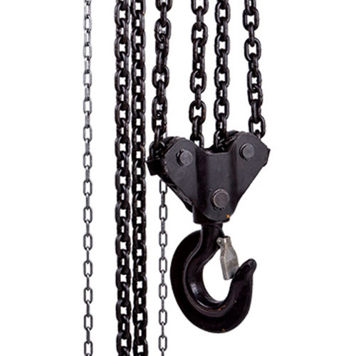 Talha manual com capacidade de 10000 kg e 5 metros de corrente