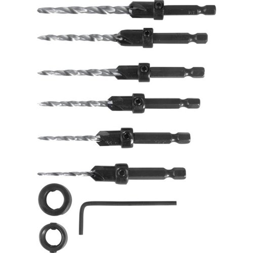 Jogo de brocas de aço rápido com escariador 7/64 Jogo de brocas de aço rápido com escariador 7/64