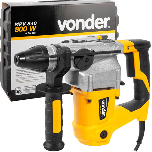 Martelete Perfurador e Rompedor 800 watts 4 joules com maleta SDS Plus - MPV840 110V Martelete Perfurador e Rompedor 800 watts 4 joules com maleta SDS Plus - MPV840 110V