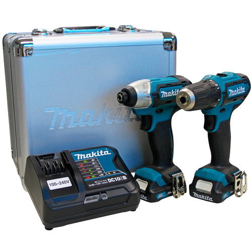 Combo Furadeira Parafusadeira DF333D + Parafusadeira de Impacto TD110D 12V - CLX224SAX  110V/220V