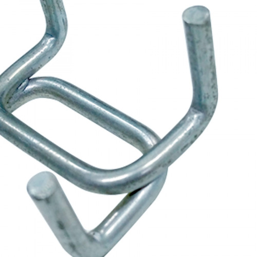 Gancho met�lico duplo para painel porta ferramentas 10 unidades