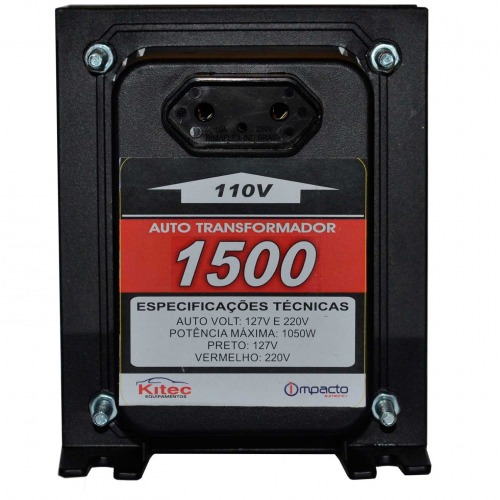 Transformador de voltagem para pot�ncia at� 1050 watts - ATK1500VAPT  110V/220V