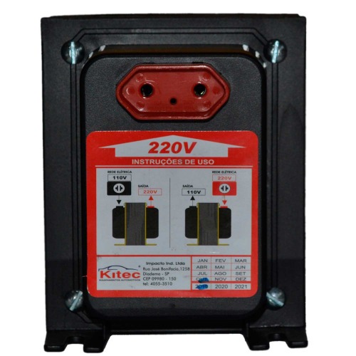 Transformador de voltagem para pot�ncia at� 1050 watts - ATK1500VAPT  110V/220V
