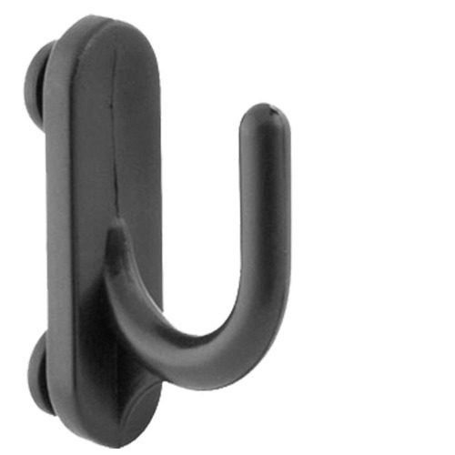 Gancho pl�stico curvo e duplo p/ painel porta ferramentas 10 unidades