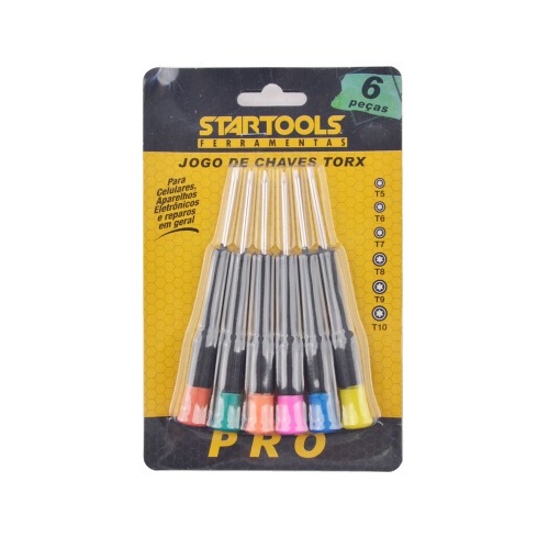 Jogo de chave hexalobular reta T5 e T10 - 000025 Jogo de chave hexalobular reta T5 e T10 - 000025