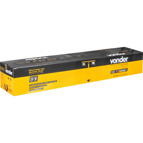 Refletor de led 20 watts com suporte trip�  110V/220V