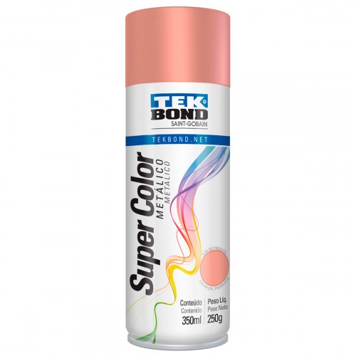 Tinta spray rose Gold 350 ml - Super Color Met�lico 