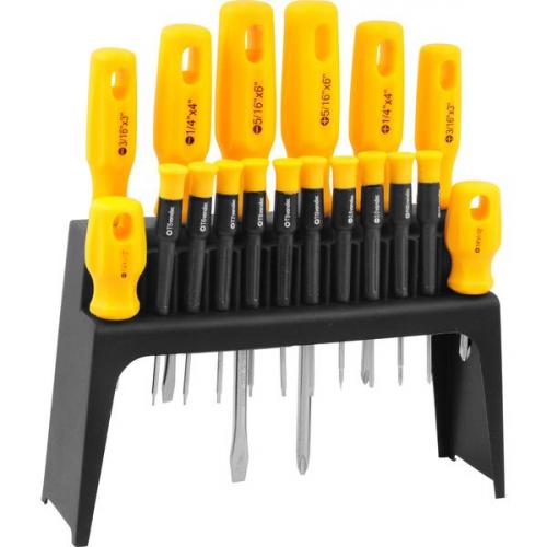 Jogo de chaves fenda/phillips/hexalobular com 18 pe�as 