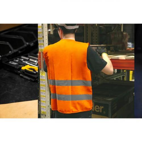 Colete refletivo tipo blus�o sem bolso laranja - CV 101