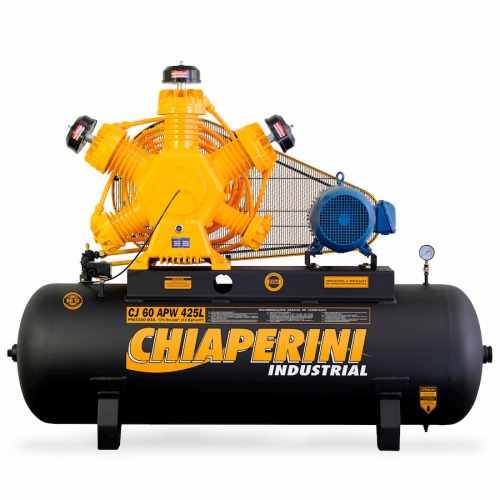 Compressor de ar 60 p�s 425L 15 hp 175 lbs trif�sico motor IP55 fechado - CJ 60 APW 425L