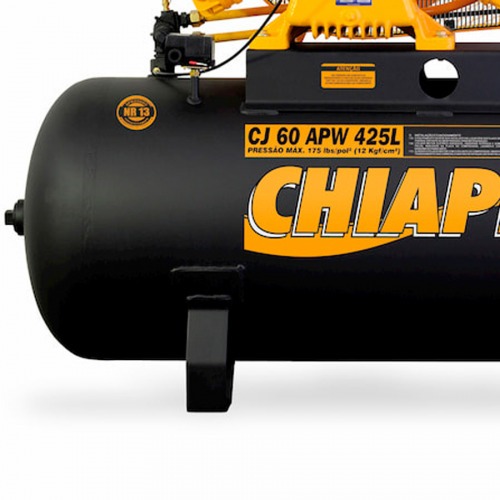 Compressor de ar 60 p�s 425L 15 hp 175 lbs trif�sico motor IP55 fechado - CJ 60 APW 425L