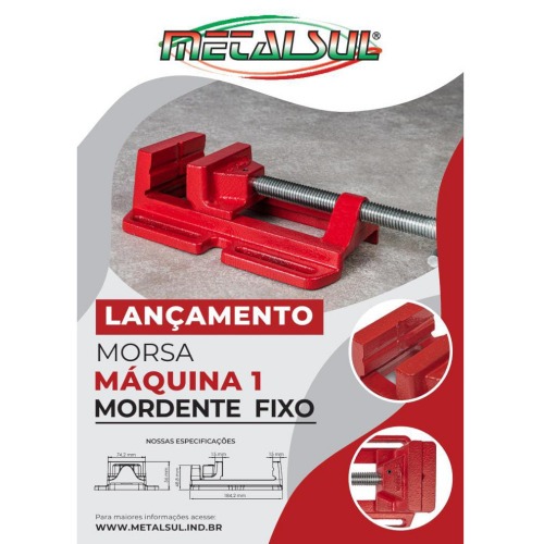 Morsa para m�quina N�1 com abertura de 101 mm- MF049