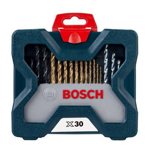 Jogo de brocas e bits 30 pe�as com maleta - X-Line