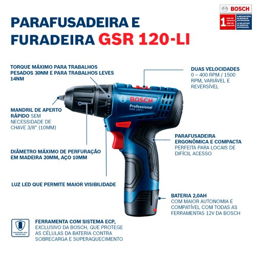 Furadeira Parafusadeira a bateria 3/8 Furadeira Parafusadeira a bateria 3/8