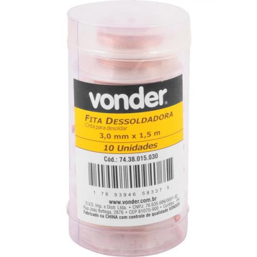 Fita/malha dessoldadora 3 mm x 1,5 m