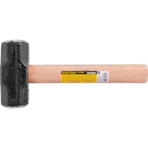 Marreta oitavada 2 kg com cabo de madeira envernizado - 30.78.002.000 Marreta oitavada 2 kg com cabo de madeira envernizado - 30.78.002.000