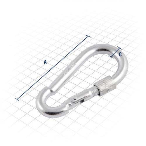 Mosquet�o com trava roscada 10 x 100 mm - 35.68.101.000