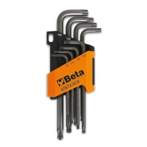 Jogo de chaves hexalobular T9 a T40 com 8 pe�as - 97BTX/SC8