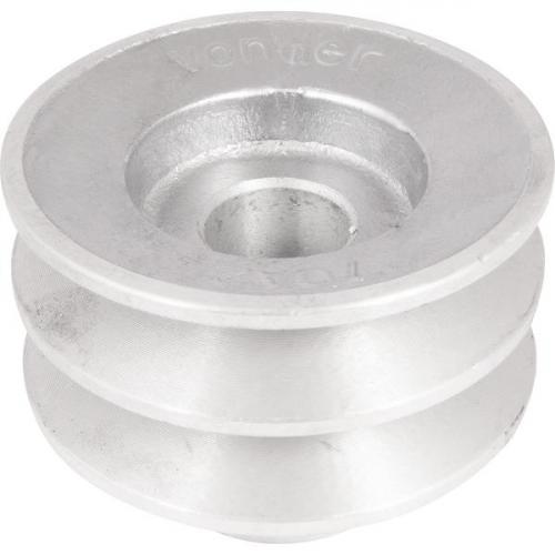 Polia de alum�nio 2 canais perfil A 70 mm com furo de 19 mm - 6677119070