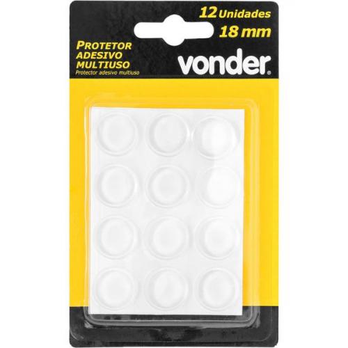 Protetor adesivo multiuso 18 mm com 12 peças Protetor adesivo multiuso 18 mm com 12 peças
