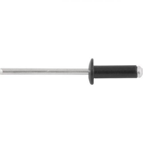 Rebite de repuxo 3,2 mm x 10 mm preto com 100 pe�as