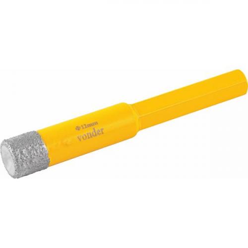 Serra copo diamantada 12 mm com haste 8,3 mm 