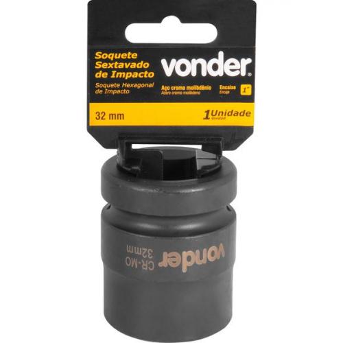Soquete sextavado de impacto 32 mm encaixe 1