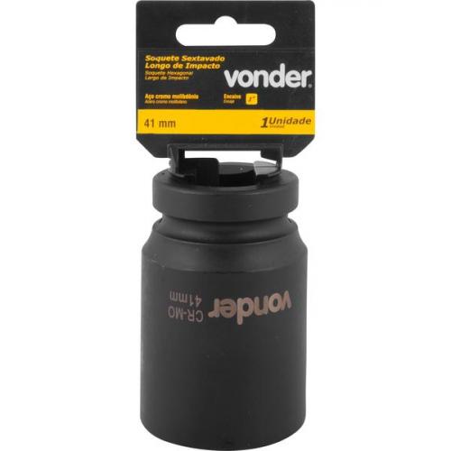 Soquete sextavado de impacto longo 41 mm encaixe 1