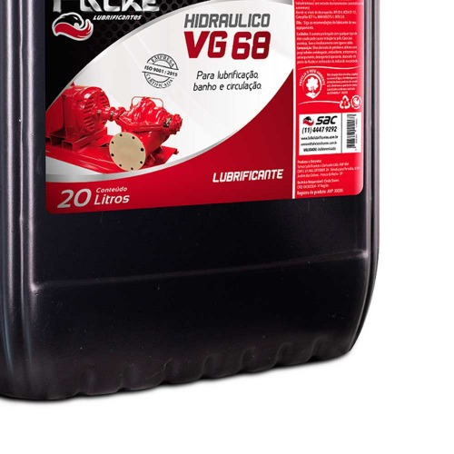 �leo lubrificante hidr�ulico 20 litros - VG 68