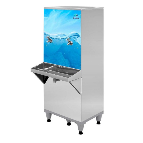 Bebedouro industrial de coluna 50 litros em aço inox - B50 110V Bebedouro industrial de coluna 50 litros em aço inox - B50 110V